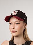 Бейсболка AMERICAN NEEDLE арт. SMU694A-ANA Anaheim Aces Archive MILB (черный / красный)